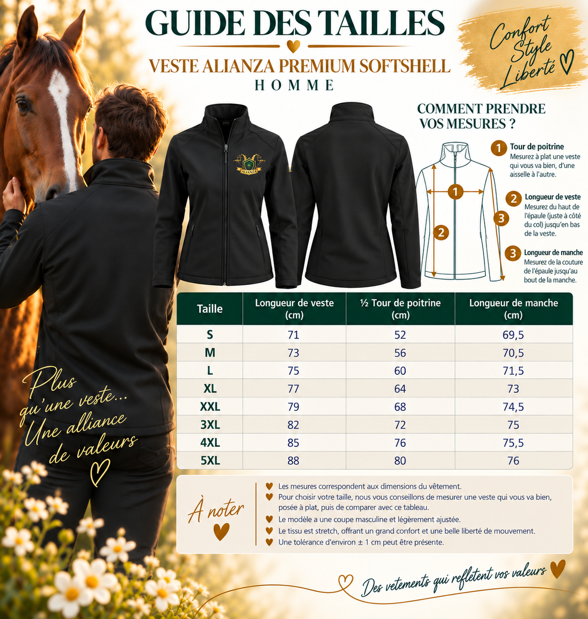Alianza Premium Softshell Jacket – Men – Chest Logo