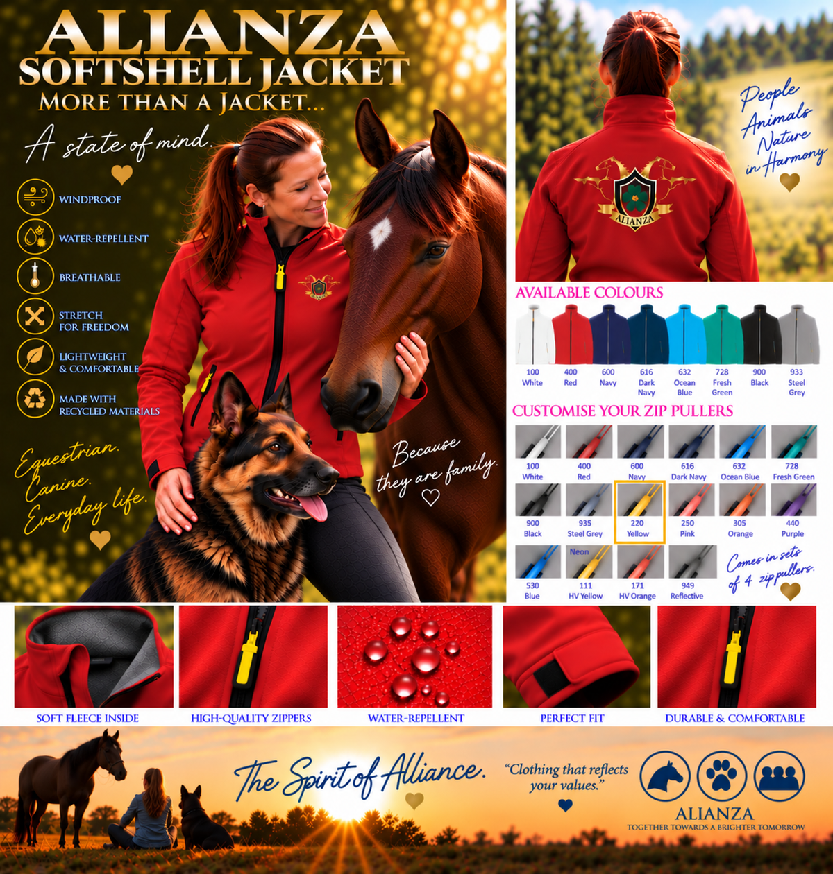Veste softshell Premium Alianza – Femme – Logo Poitrine & Dos