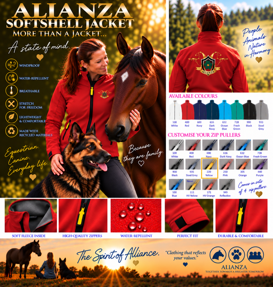 Alianza Premium Softshell Jacket – Women – Chest & Back Logo