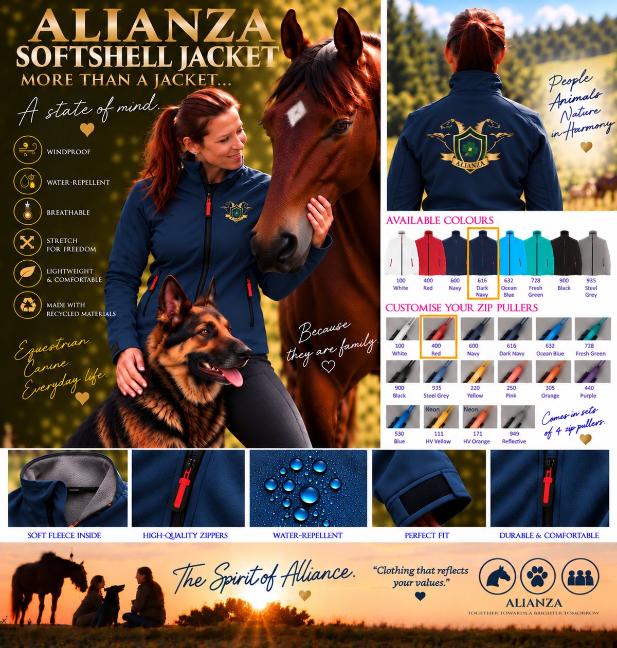Veste softshell Premium Alianza – Femme – Logo Poitrine & Dos