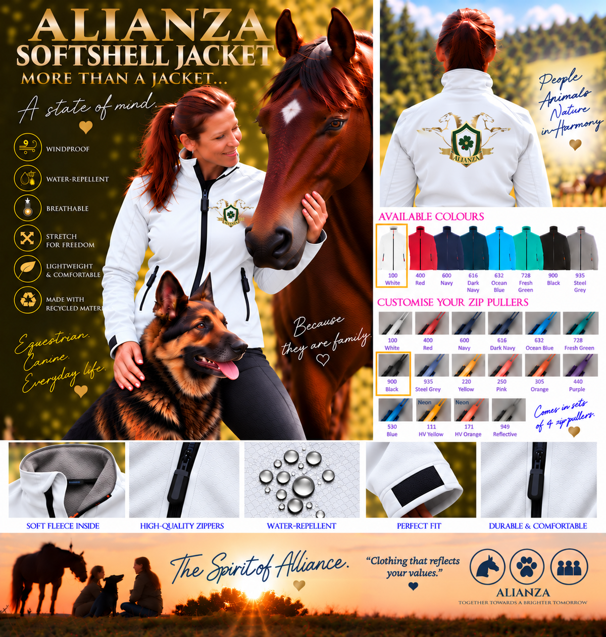 Veste softshell Premium Alianza – Femme – Logo Poitrine & Dos