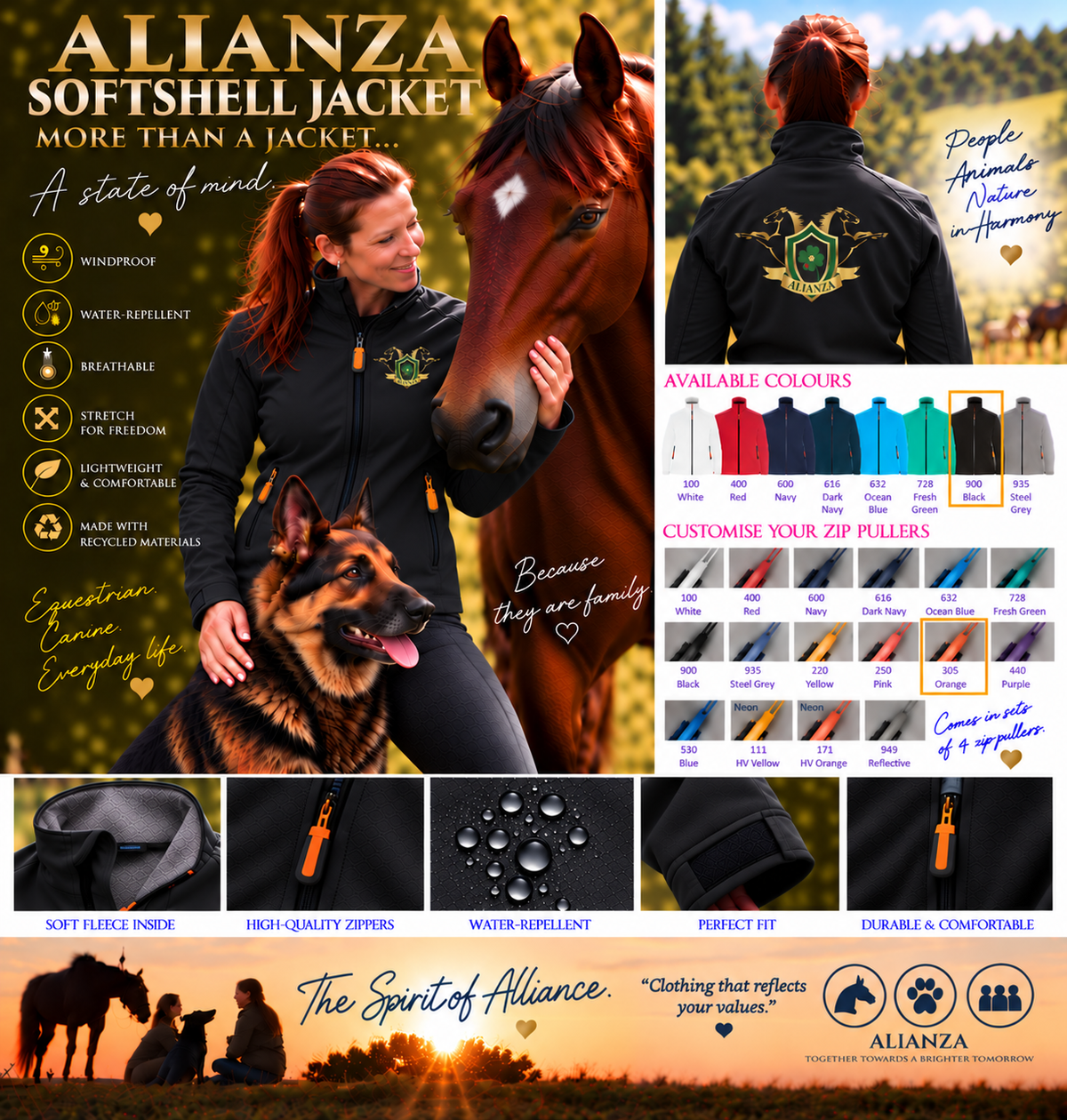 Veste softshell Premium Alianza – Femme – Logo Poitrine & Dos
