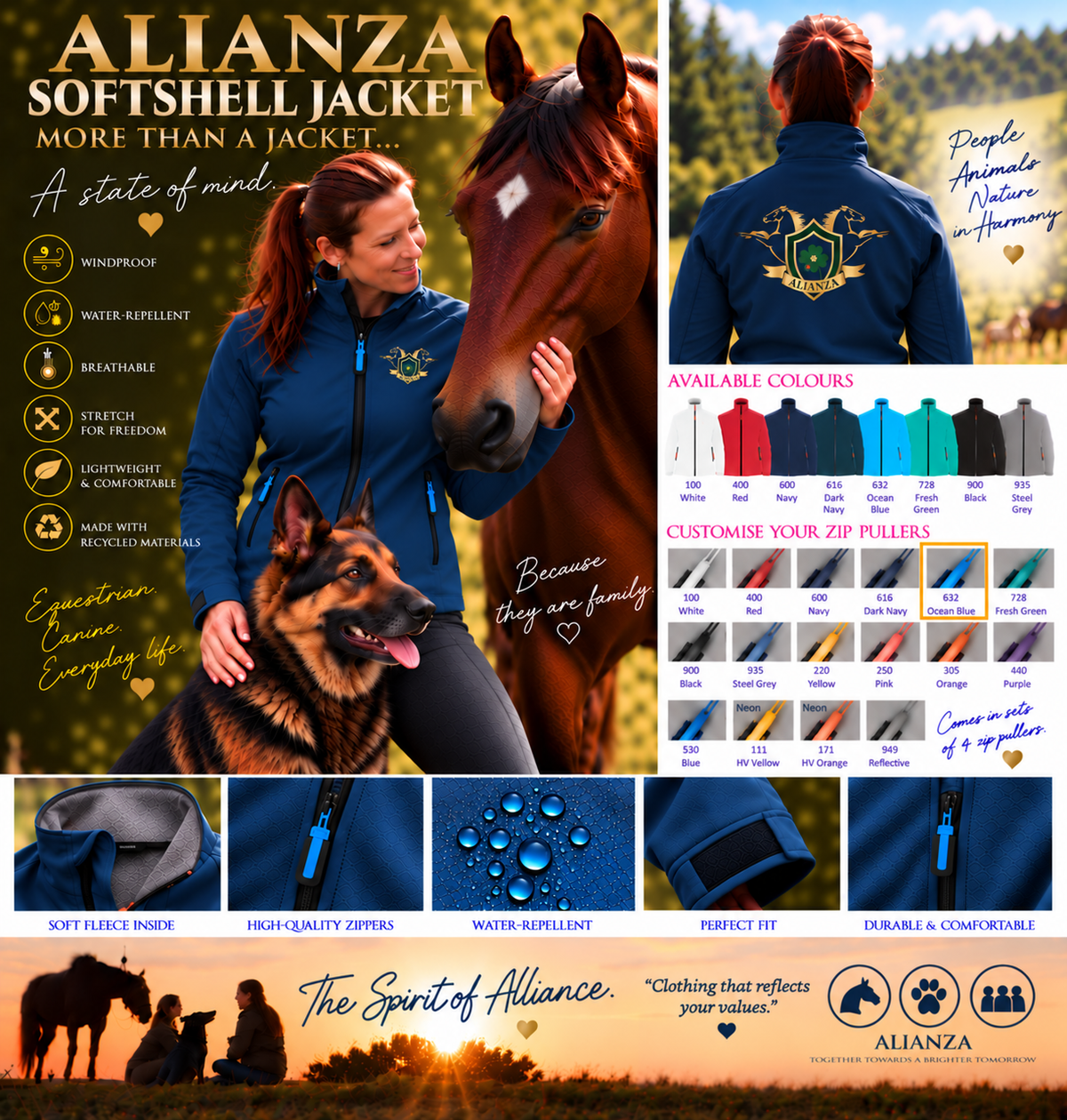 Veste softshell Premium Alianza – Femme – Logo Poitrine & Dos