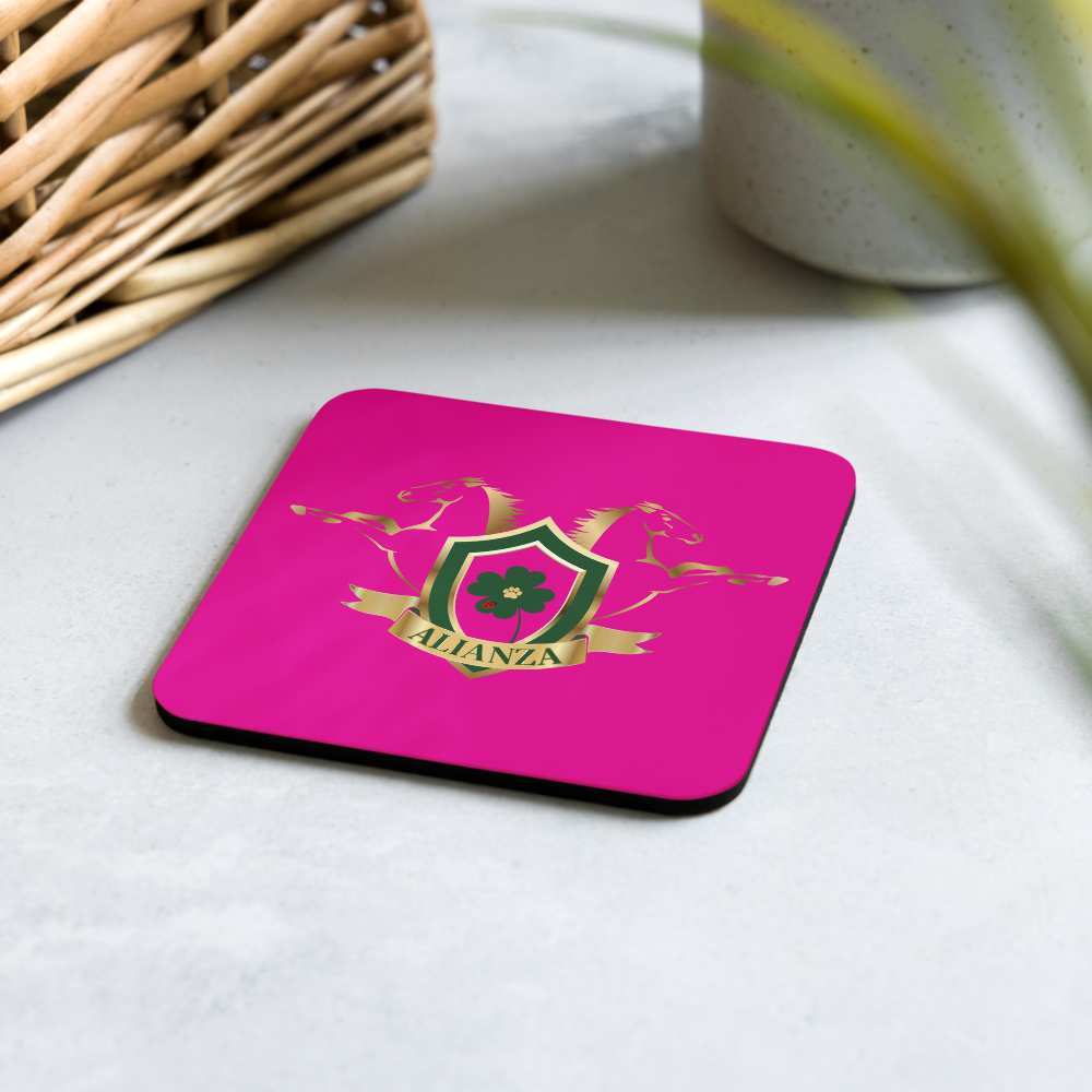 Alianza Cork-back coaster *pink* Alianza