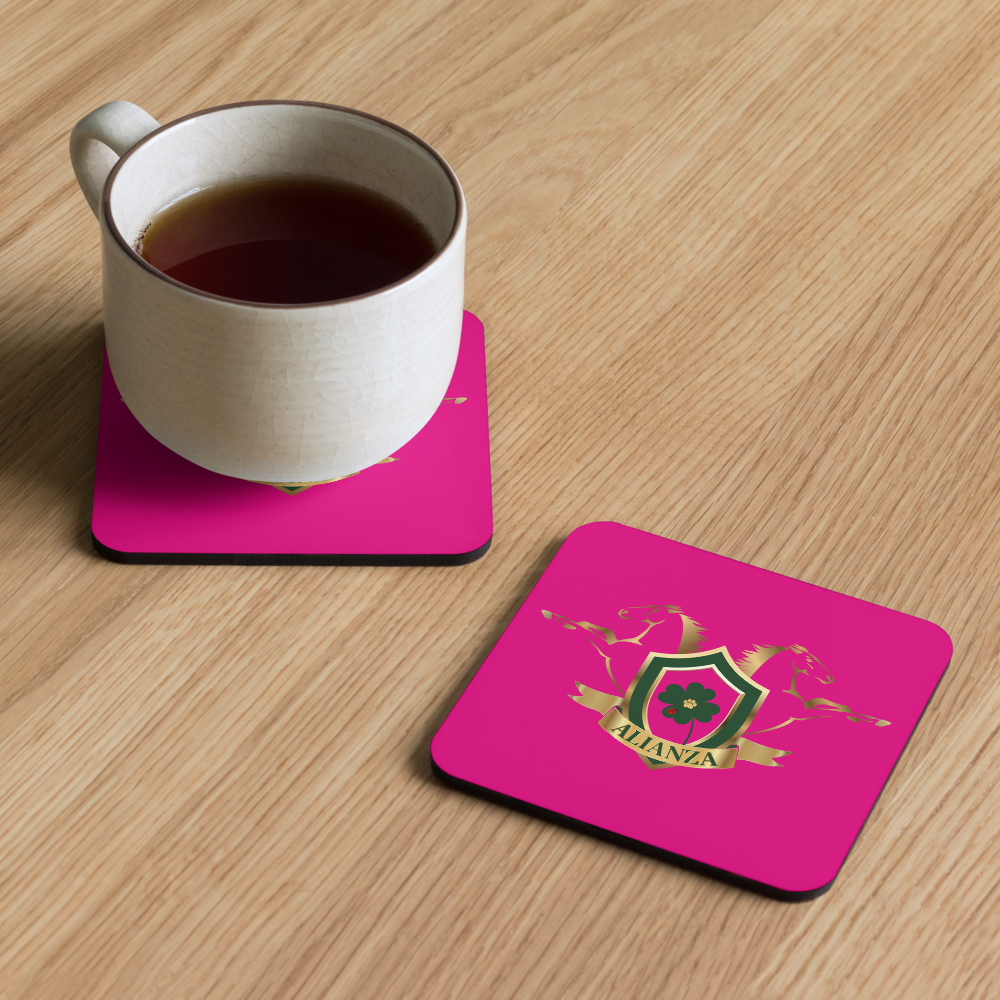 Alianza Cork-back coaster *pink* Alianza