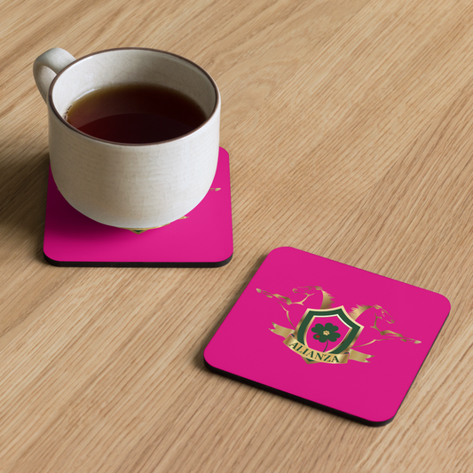 Alianza Cork-back coaster *pink* Alianza