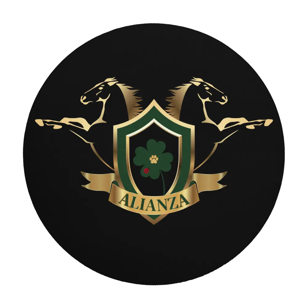 Alianza Round Mouse Pad ~ Black