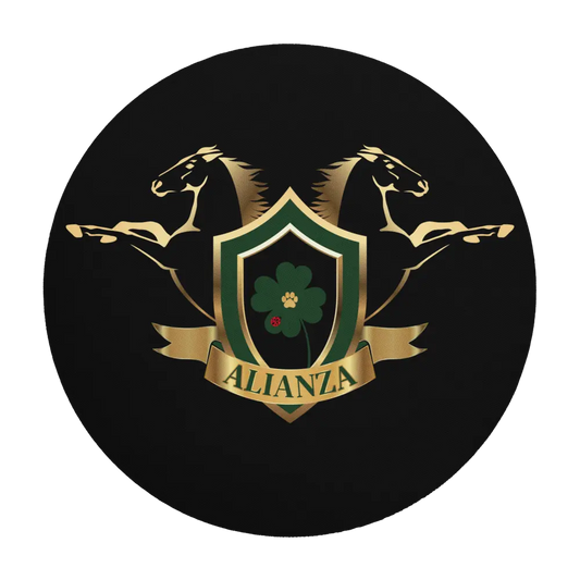 Alianza Round Mouse Pad ~ Black